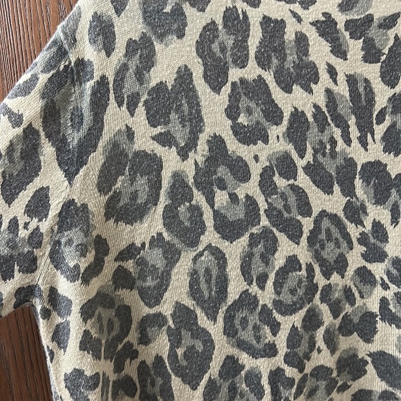 Green Cheetah Print Cardigan - Picture 4 of 4